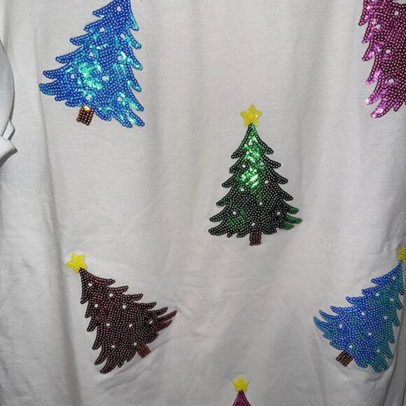 Oh Colorful Christmas Trees Shirt - NWOT Small - Picture 3 of 5